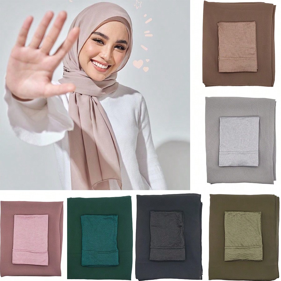Women Fashion Wear - Conjunto de 2 piezas de hiyab