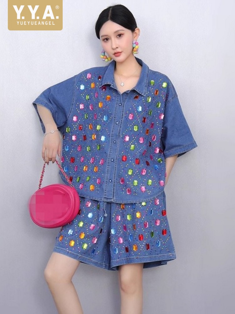 Women'S Fashion Denim Jacket - Nuevo Conjunto de Dos Piezas para