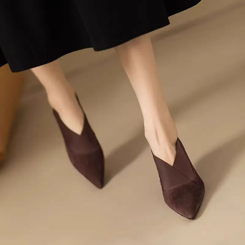 Sale Fashion Women - Zapatos de tacón alto de gamuza