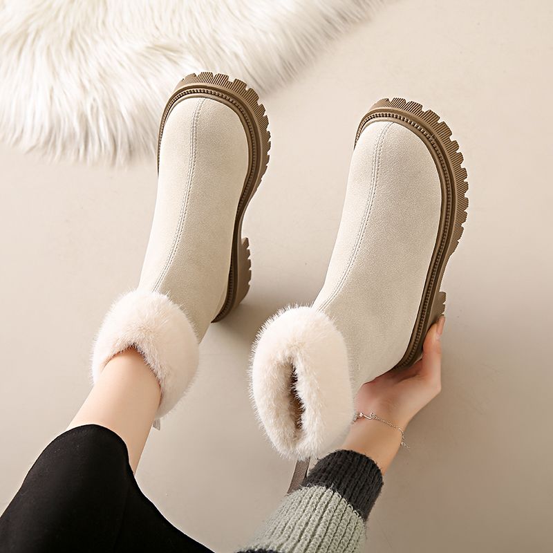 Sale Fashion Women - Botas de nieve con cremallera para