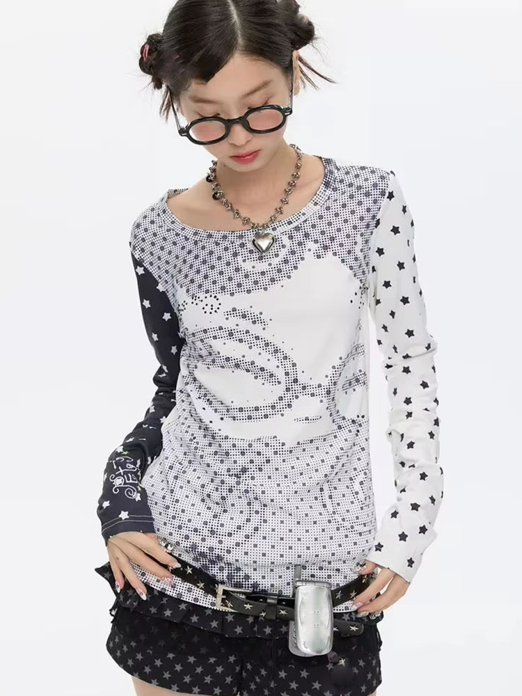 Women'S Y2K Fashion Aesthetic - Camisetas de manga larga estilo Y2k