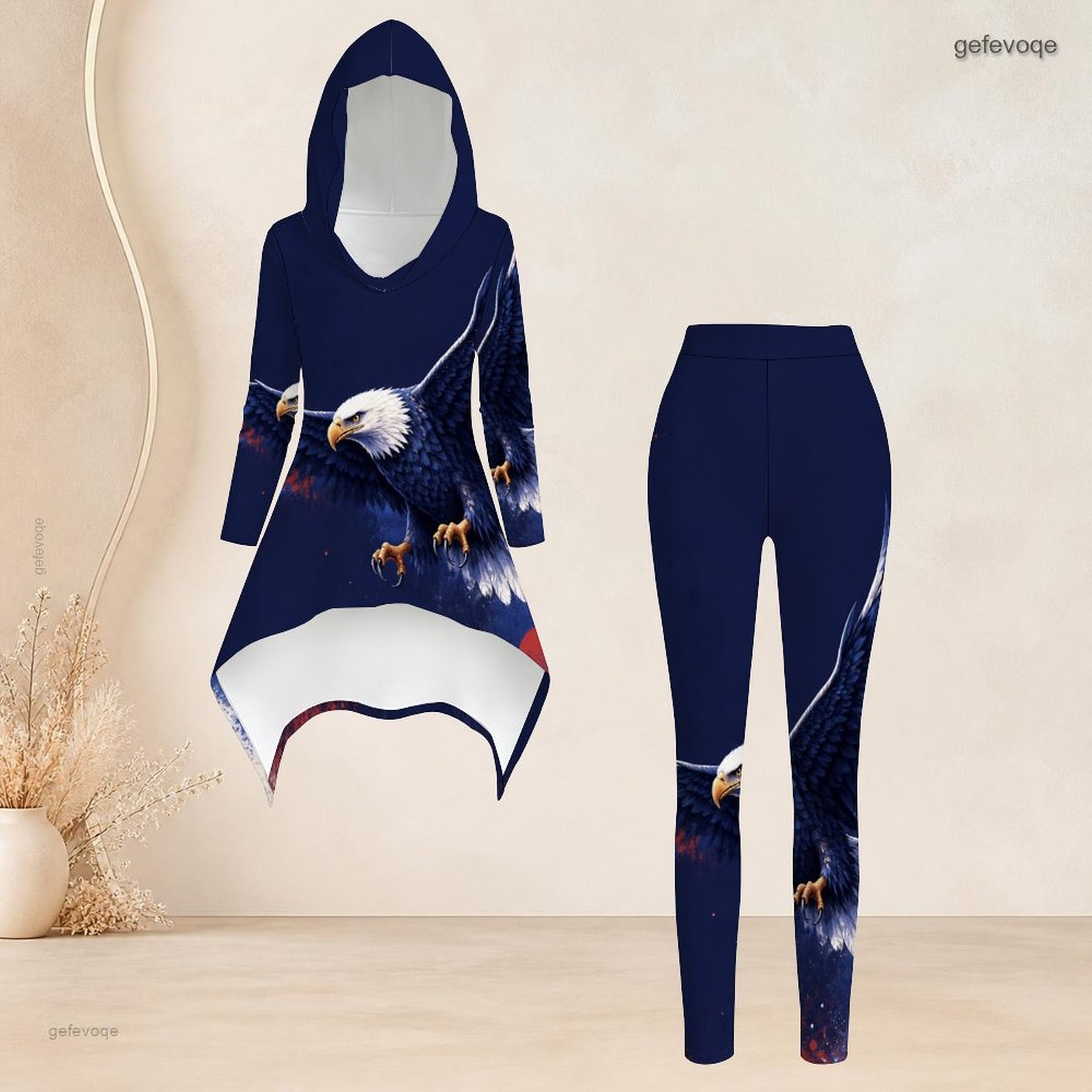 Women'S Fashion Leggings - Conjunto Casual de 2 Piezas para