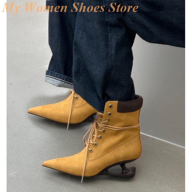 Sale Fashion Women - Botines de tacón de estilo extraño