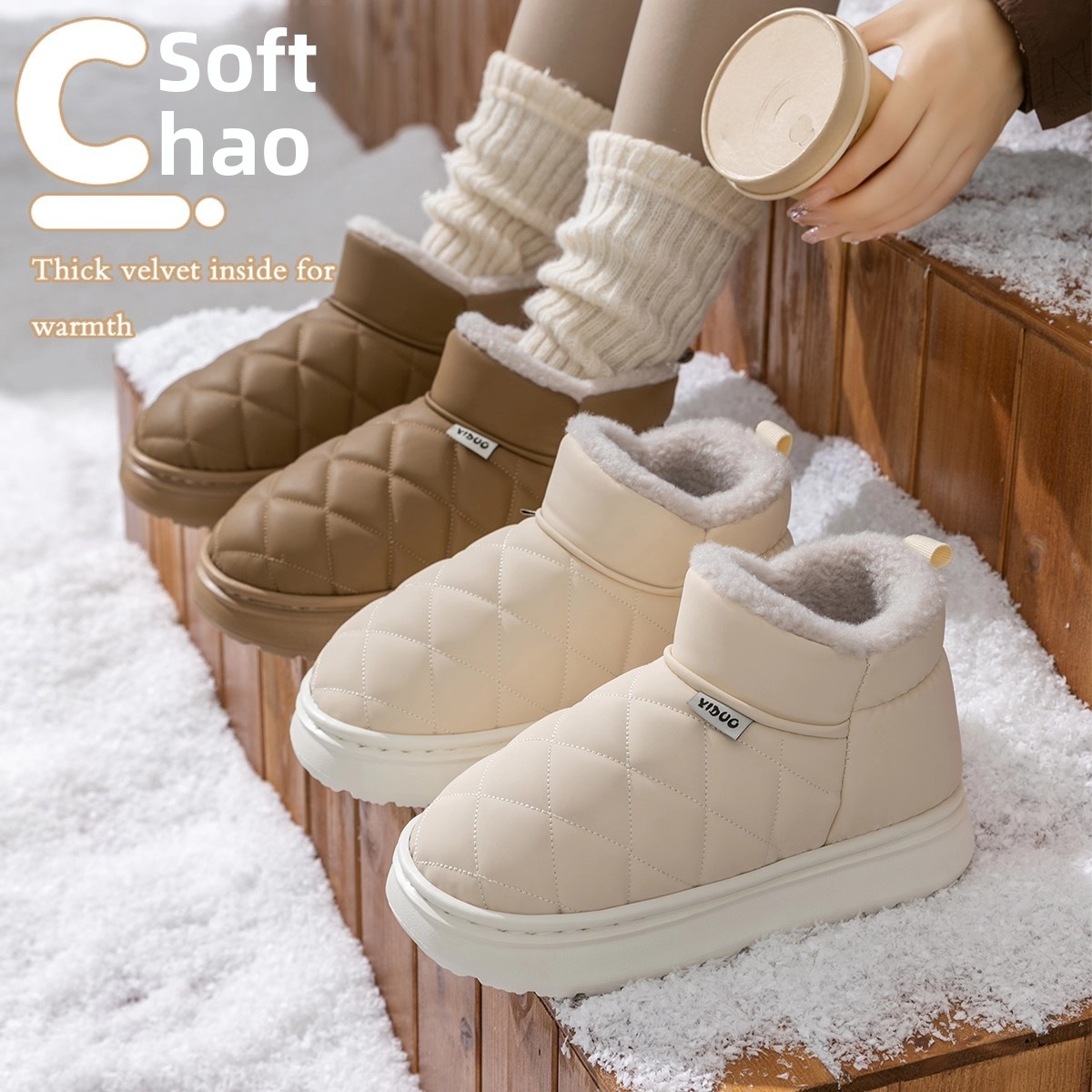 Botas de nieve impermeables pa - Women'S Fashion Rain Boots reseña y precio