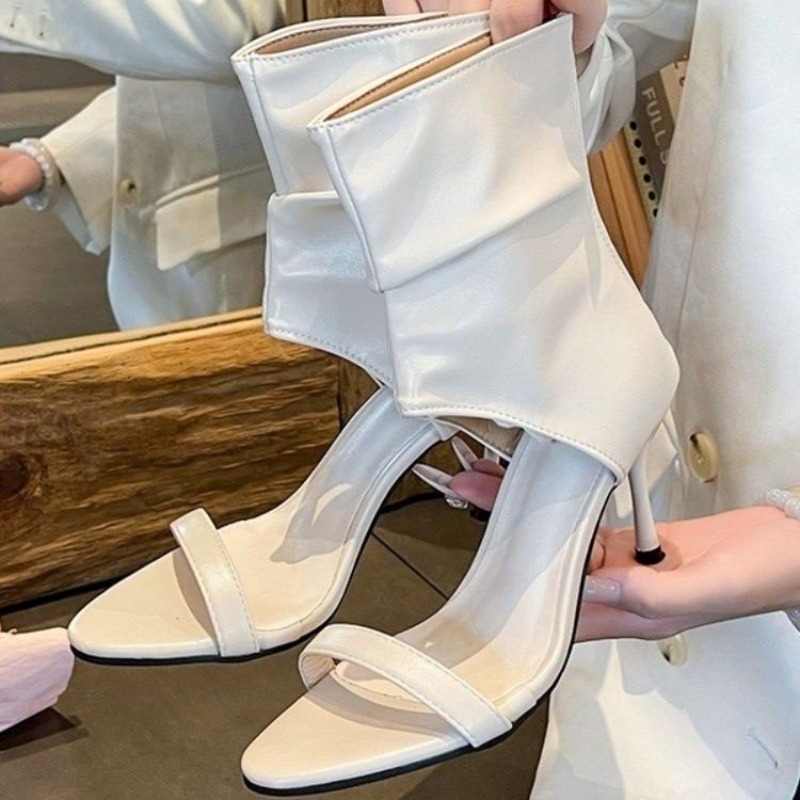 Sandalias de tacón fino con di - Women'S Fashion Boots reseña y precio