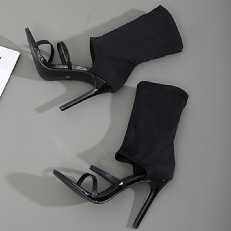 Botas de tela elástica de alta - Women'S Fashion Boots reseña y precio