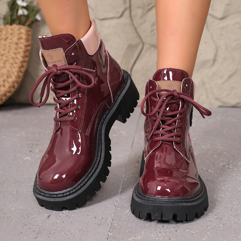 Botas modernas de suela gruesa - Sale Fashion Women reseña y precio