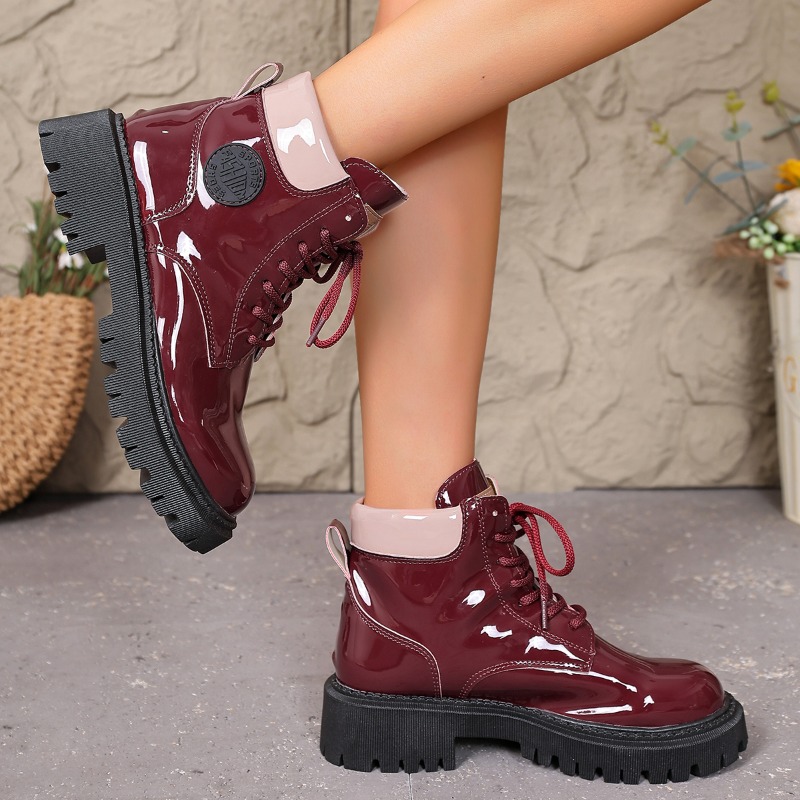 Botas modernas de suela gruesa - Sale Fashion Women reseña y precio