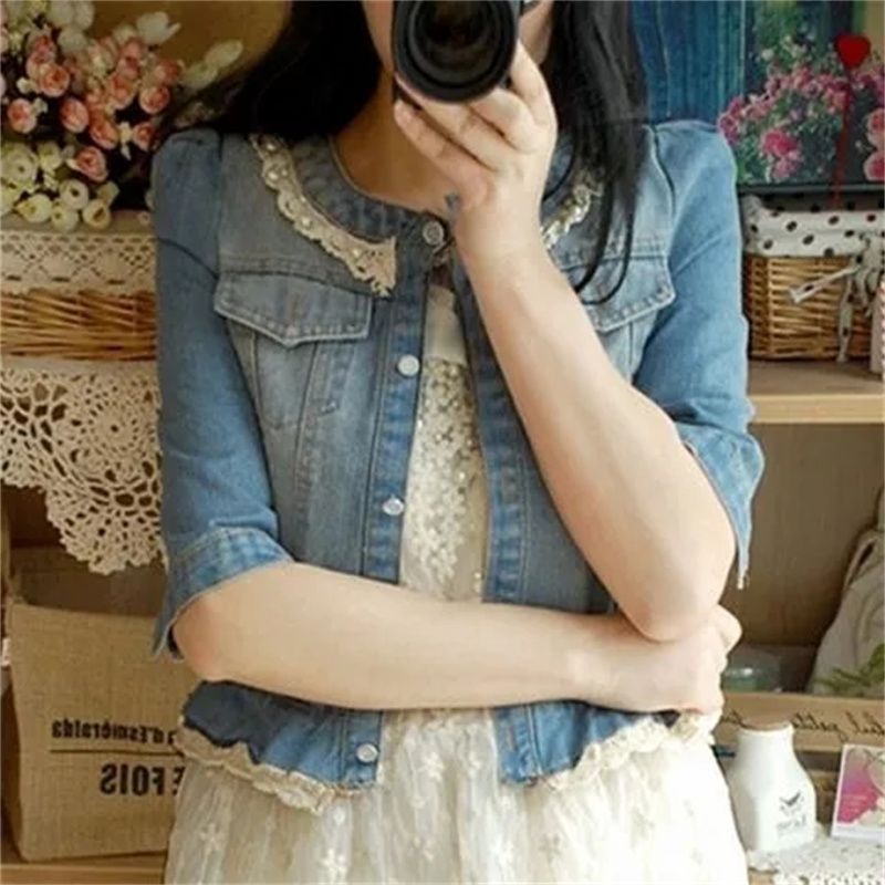 Chaqueta vaquera para mujer, c - Women'S Fashion Denim Jacket reseña y precio