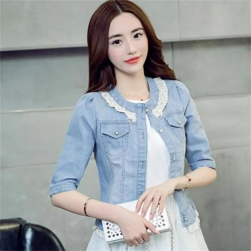 Chaqueta vaquera para mujer, c - Women'S Fashion Denim Jacket reseña y precio