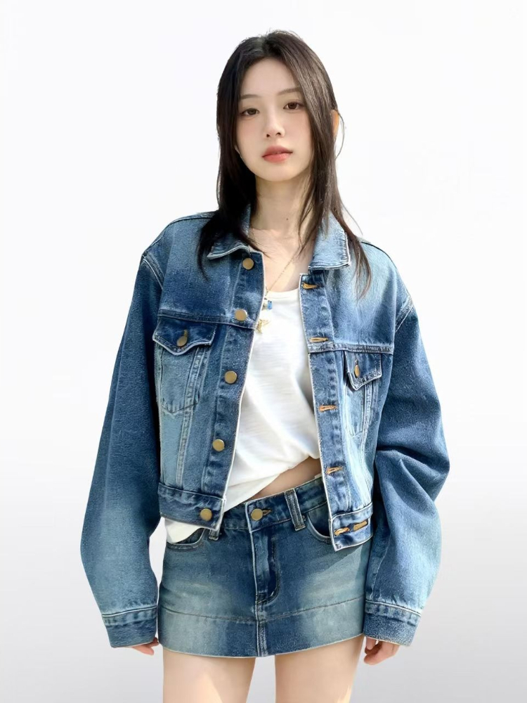 Conjunto de Dos Piezas de Mezc - Women'S Fashion Denim Jacket reseña y precio