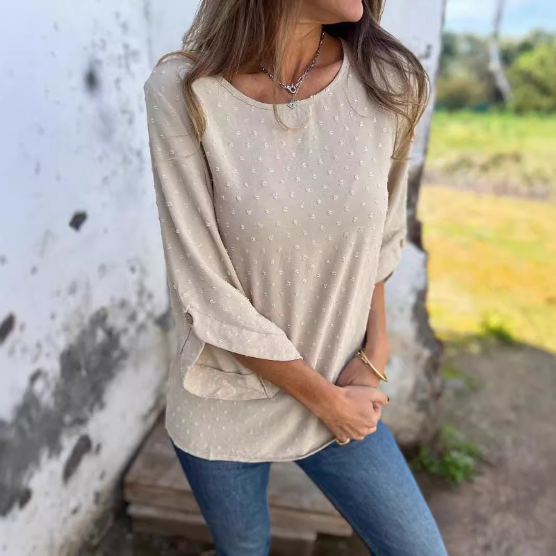 Blusa de Mujer con Puntos Suiz - Women Fashion Wear reseña y precio