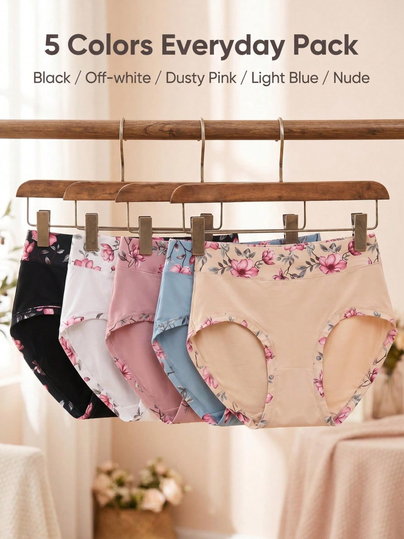 5 uds. de bragas con estampado - Women Fashion Wear reseña y precio