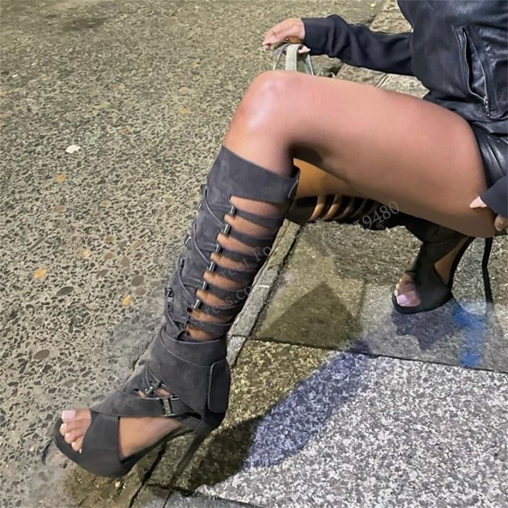 Botas altas de gladiador con h - Women'S Fashion Boots reseña y precio