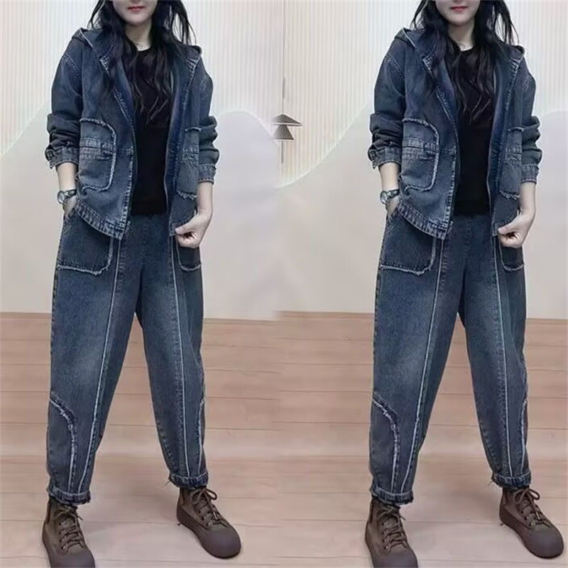 QDenim-chaqueta con capucha pa - Women'S Fashion Denim Jacket reseña y precio