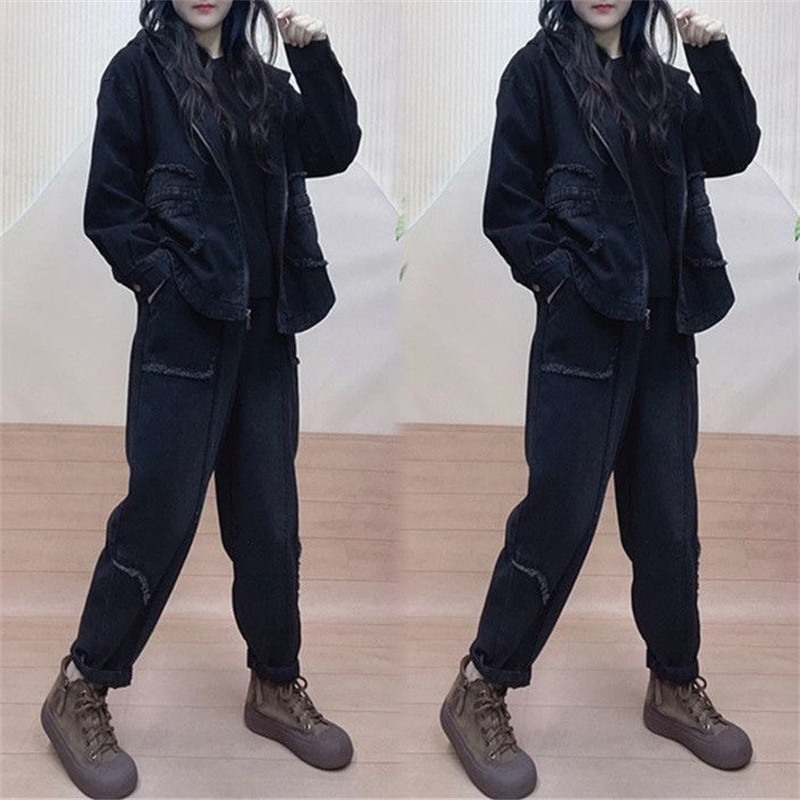 QDenim-chaqueta con capucha pa - Women'S Fashion Denim Jacket reseña y precio