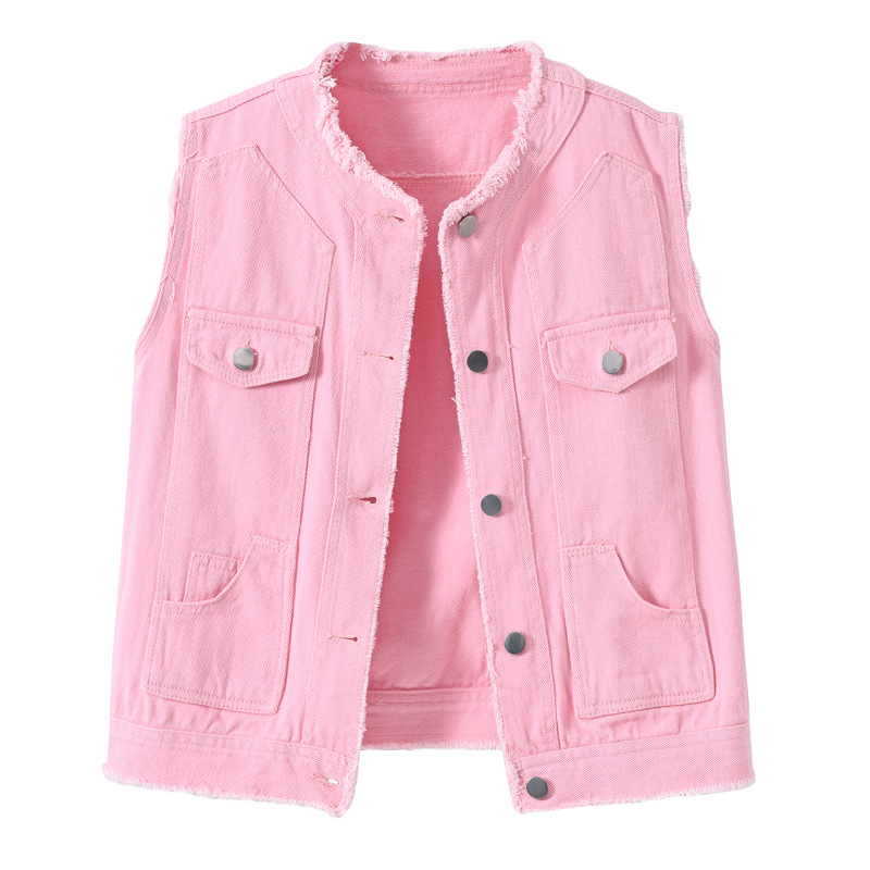 Chaleco vaquero sin mangas par - Women Fashion Vest reseña y precio