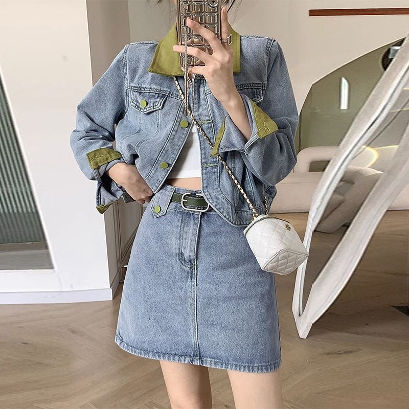 Abrigos de mezclilla, minifald - Women'S Fashion Denim Jacket reseña y precio