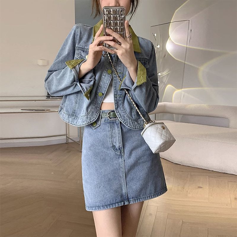 Abrigos de mezclilla, minifald - Women'S Fashion Denim Jacket reseña y precio