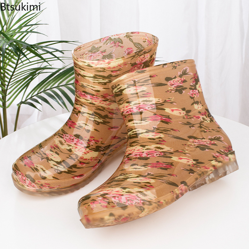 Botas de lluvia impermeables a - Women'S Fashion Rain Boots reseña y precio