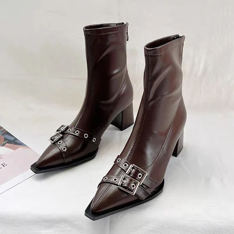 Botines de tacón alto para muj - Women Fashion Trend 2025 reseña y precio