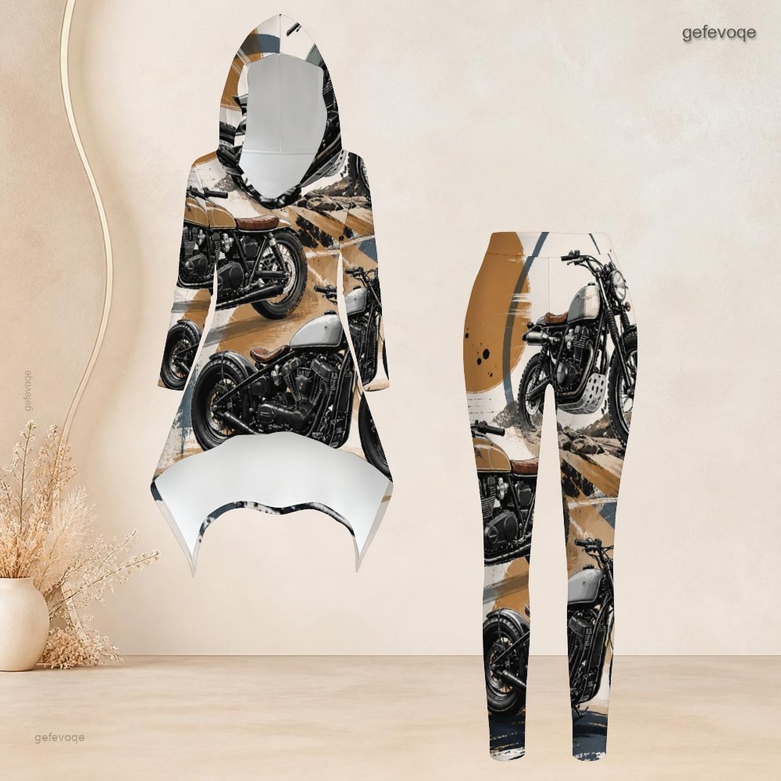 Conjunto Casual de 2 Piezas pa - Women'S Fashion Leggings reseña y precio