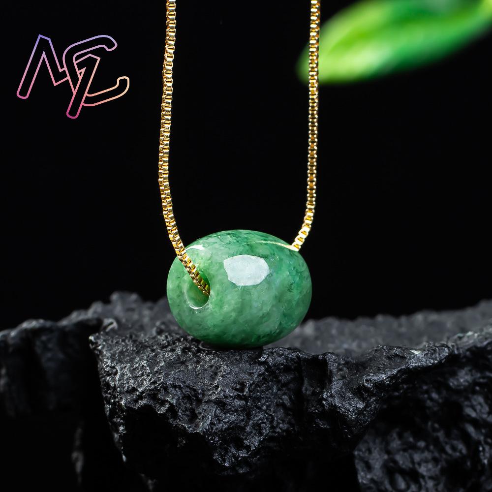 Colgante de cuentas de Jade Re - Women Fashion Necklace reseña y precio