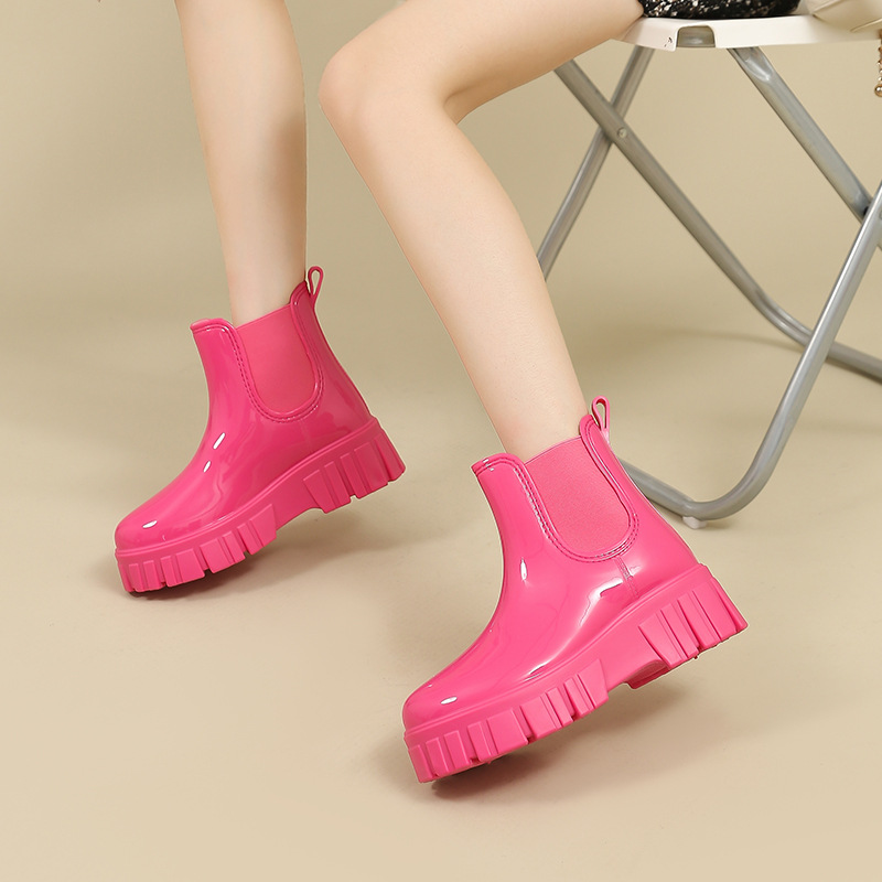 Botas de lluvia con plataforma - Women'S Fashion Rain Boots reseña y precio
