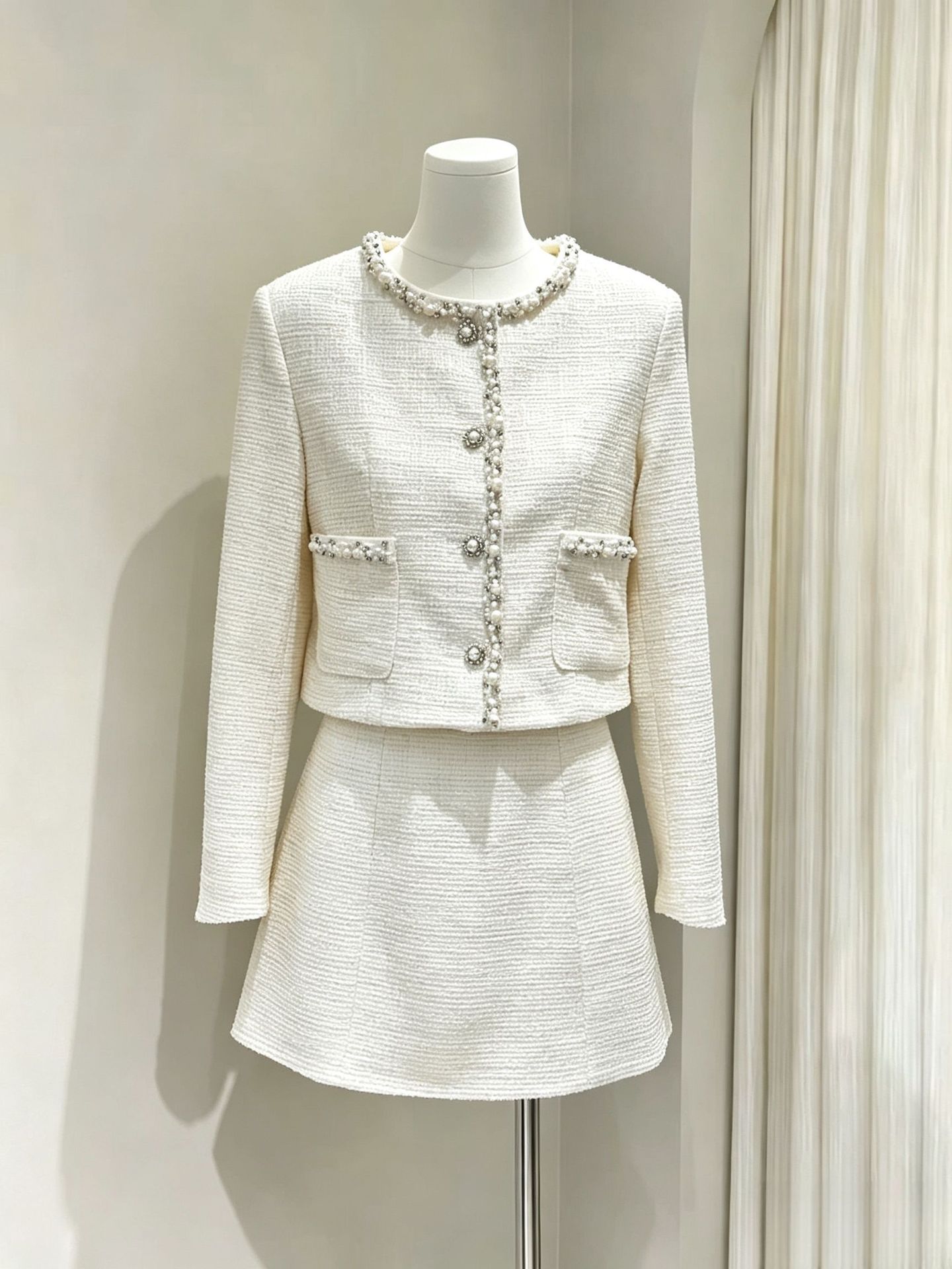 Conjunto de chaqueta de dos pi - Women Fashion Wear reseña y precio