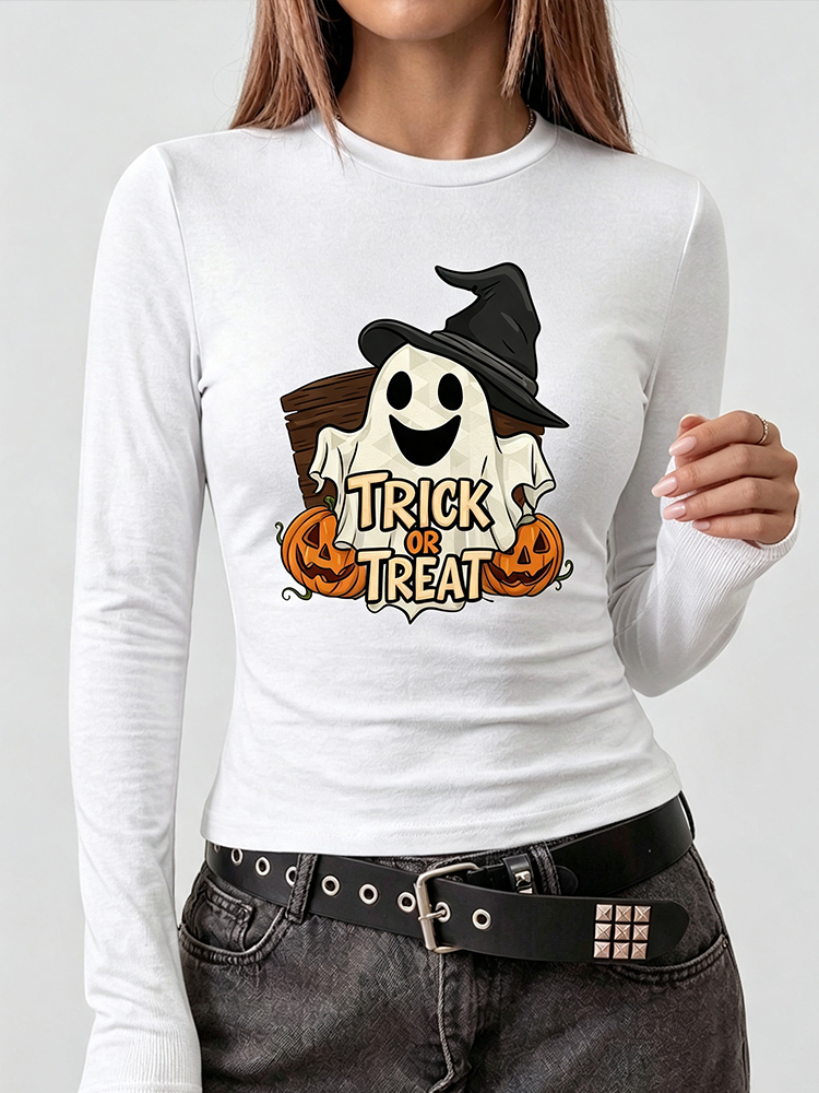 Camiseta de manga larga con es - Women Fashion Wear reseña y precio