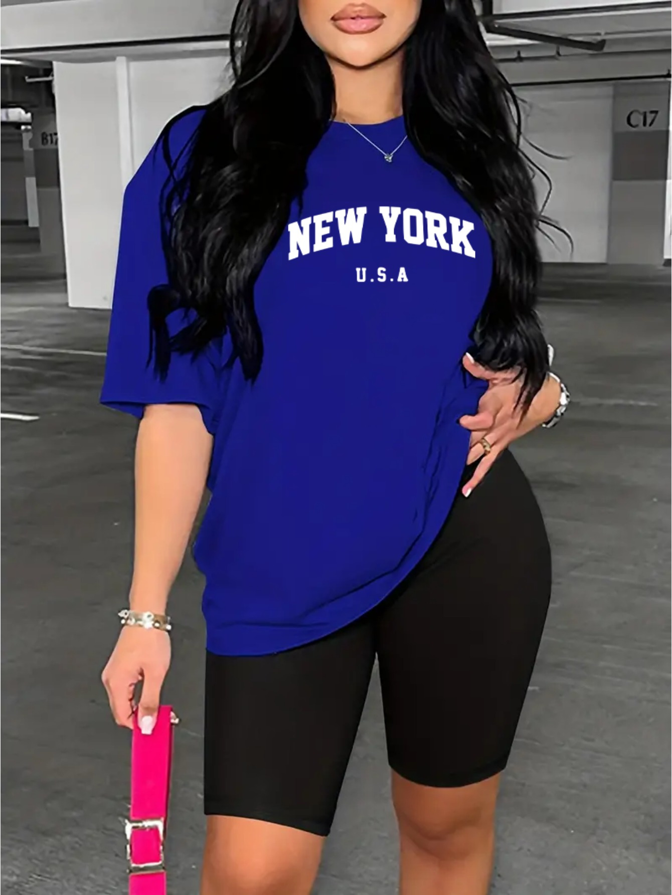 Conjunto de camiseta con estam - Women'S Fashion York reseña y precio
