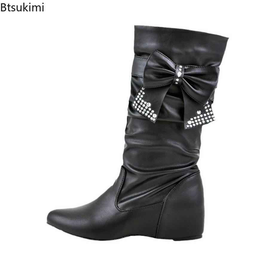 Nuevas Botas de Mujer con Lazo - Women'S Fashion Rain Boots reseña y precio