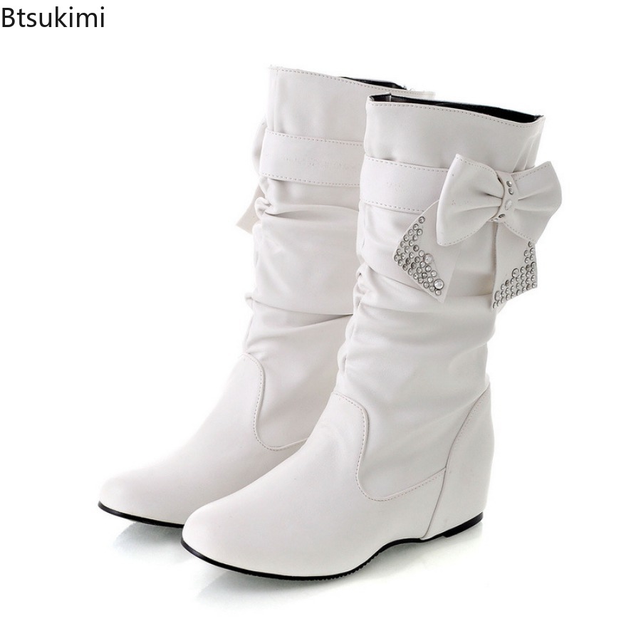 Nuevas Botas de Mujer con Lazo - Women'S Fashion Rain Boots reseña y precio