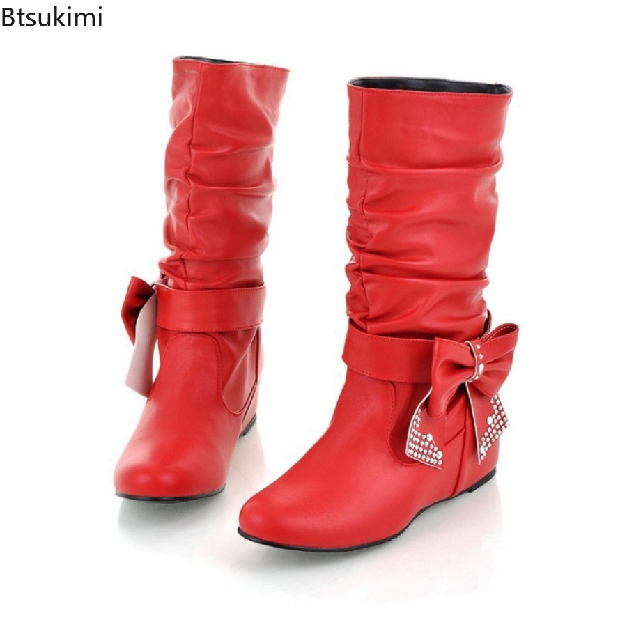 Nuevas Botas de Mujer con Lazo - Women'S Fashion Rain Boots reseña y precio