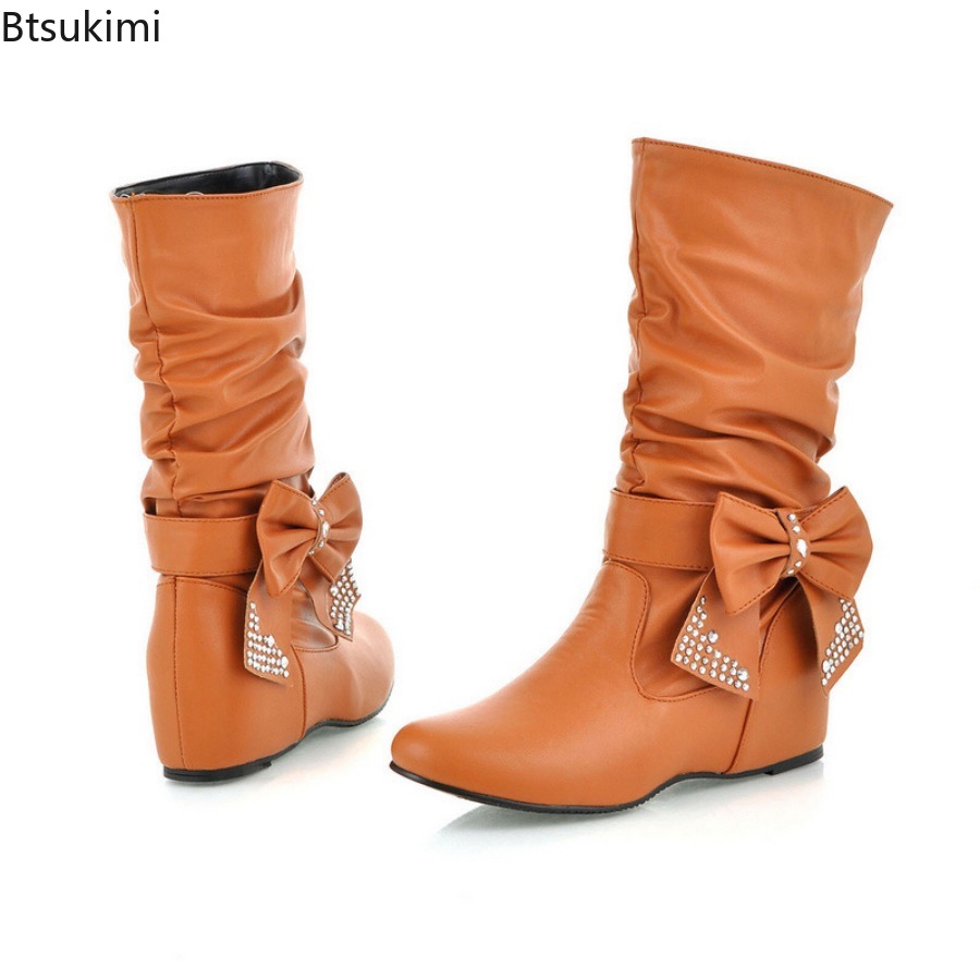 Nuevas Botas de Mujer con Lazo - Women'S Fashion Rain Boots reseña y precio