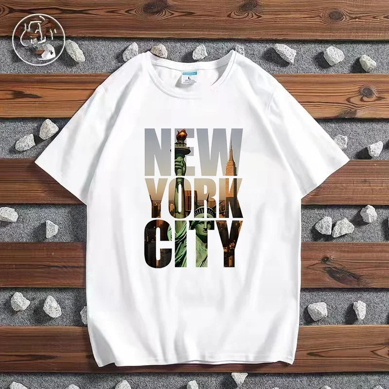 Camiseta con estampado de ciud - Women'S Fashion York reseña y precio