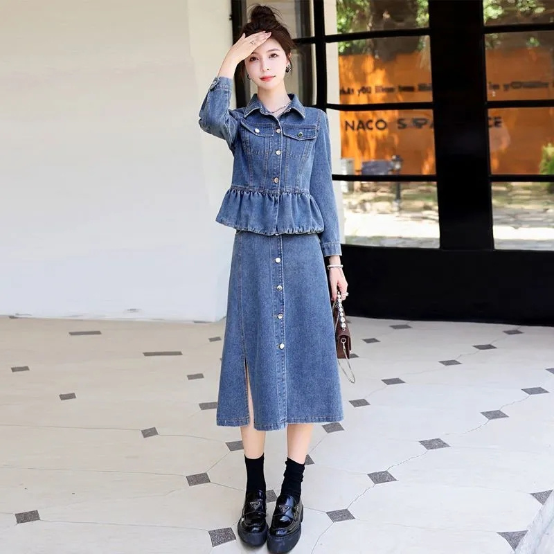 Chaqueta vaquera con estampado - Women'S Fashion Denim Jacket reseña y precio