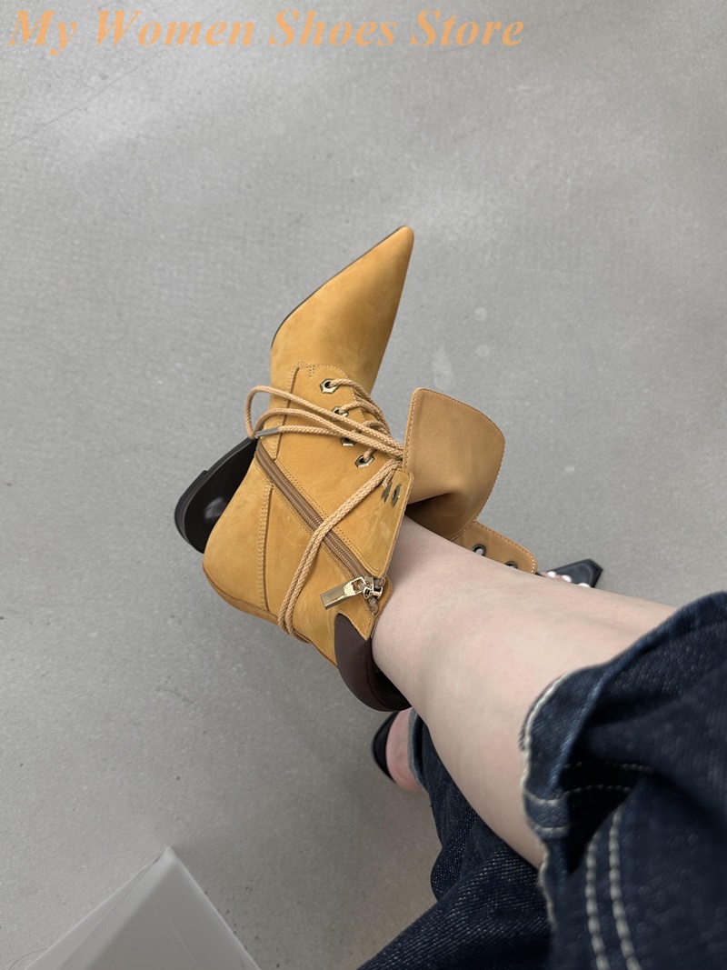 Botines de tacón de estilo ext - Sale Fashion Women reseña y precio