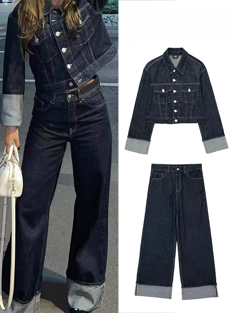 Traje de moda para mujer, chaq - Women'S Fashion Denim Jacket reseña y precio